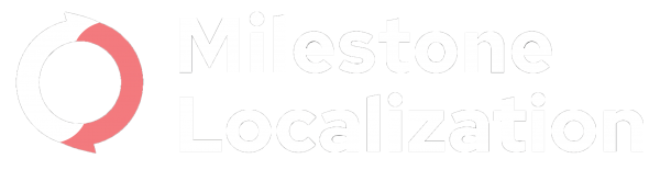 Milestone localization white logo