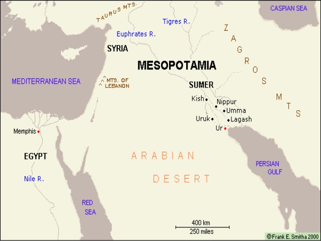 mesopotamia arab language origin