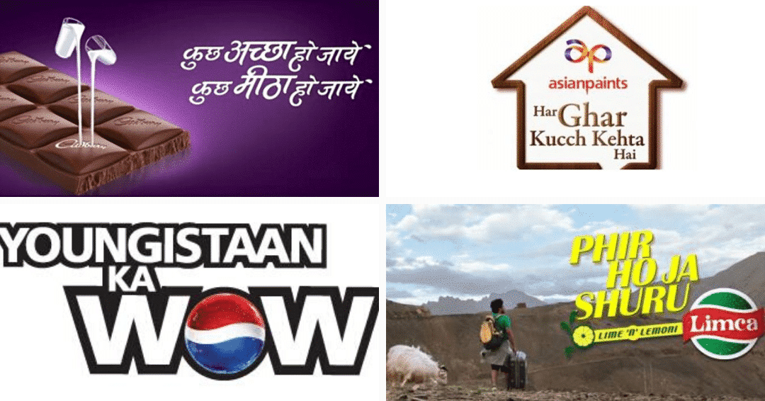 10 Big Brands with Hindi Taglines