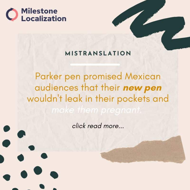 Mistranslation: Parker Pens