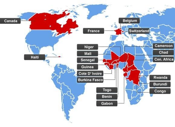 French speaking countries