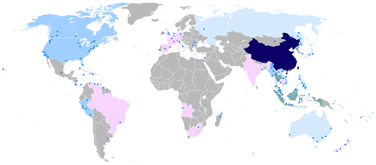 Where is Chinese spoken?