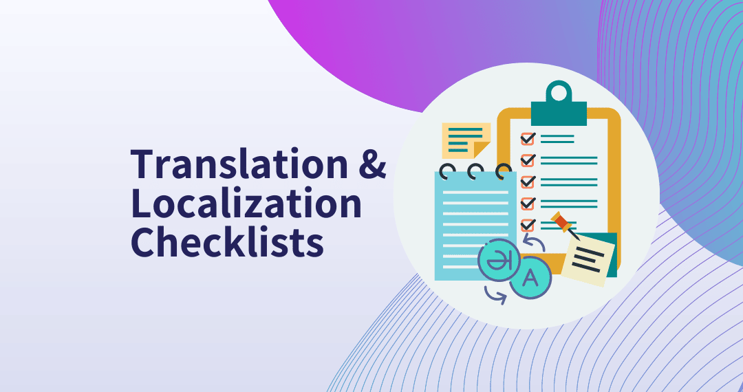 Translation project checklist