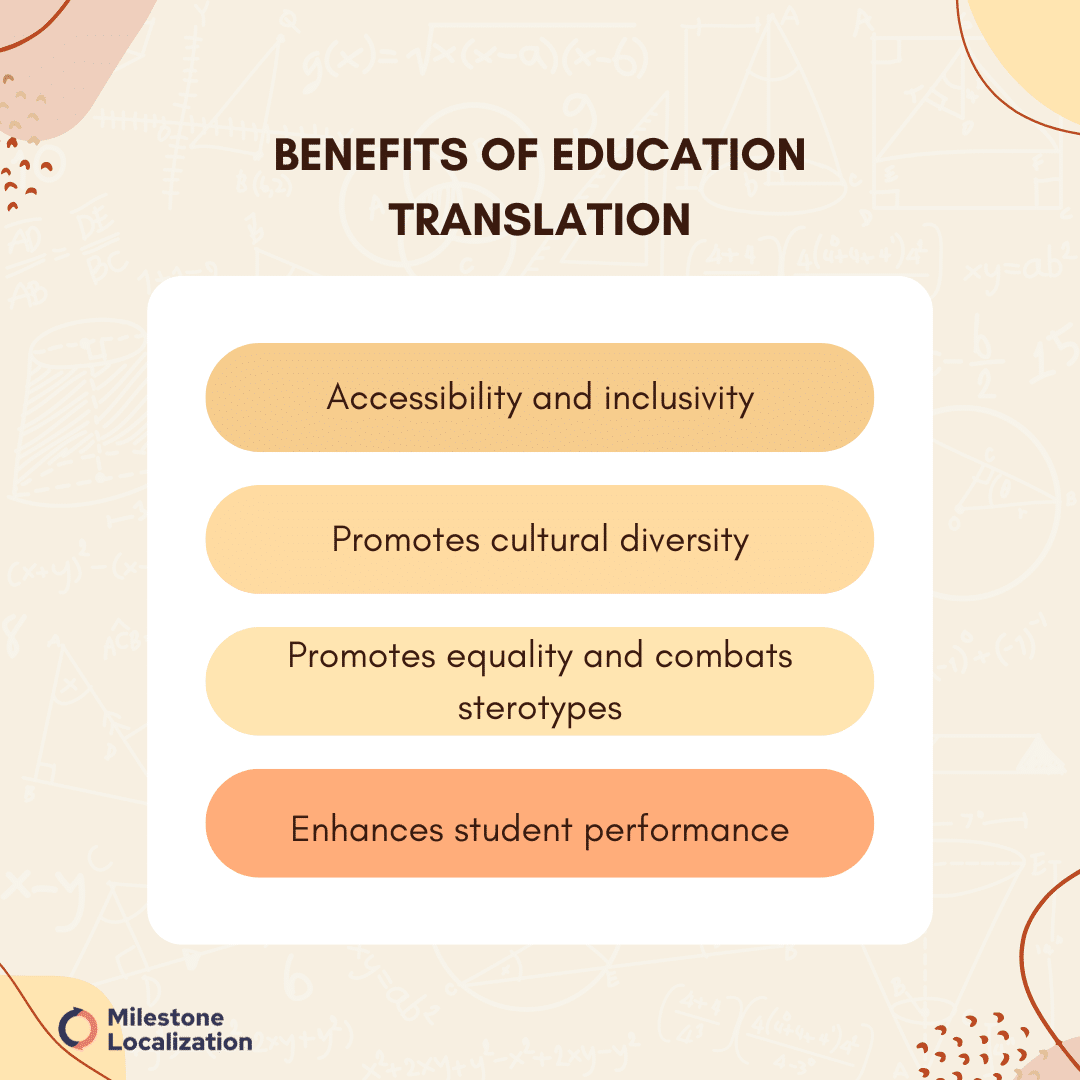 Benefits of education translation