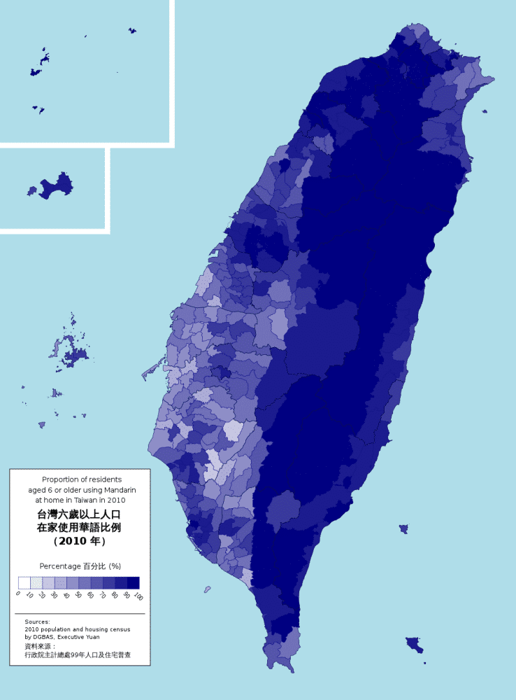 Taiwanese Mandarin Usage