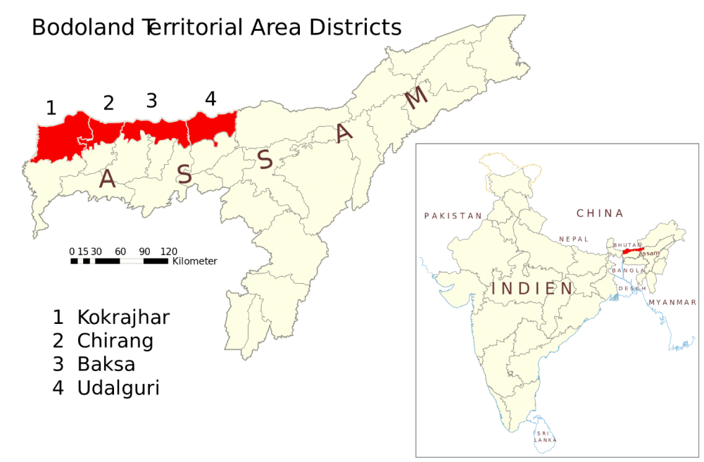 Bodoland within Assam