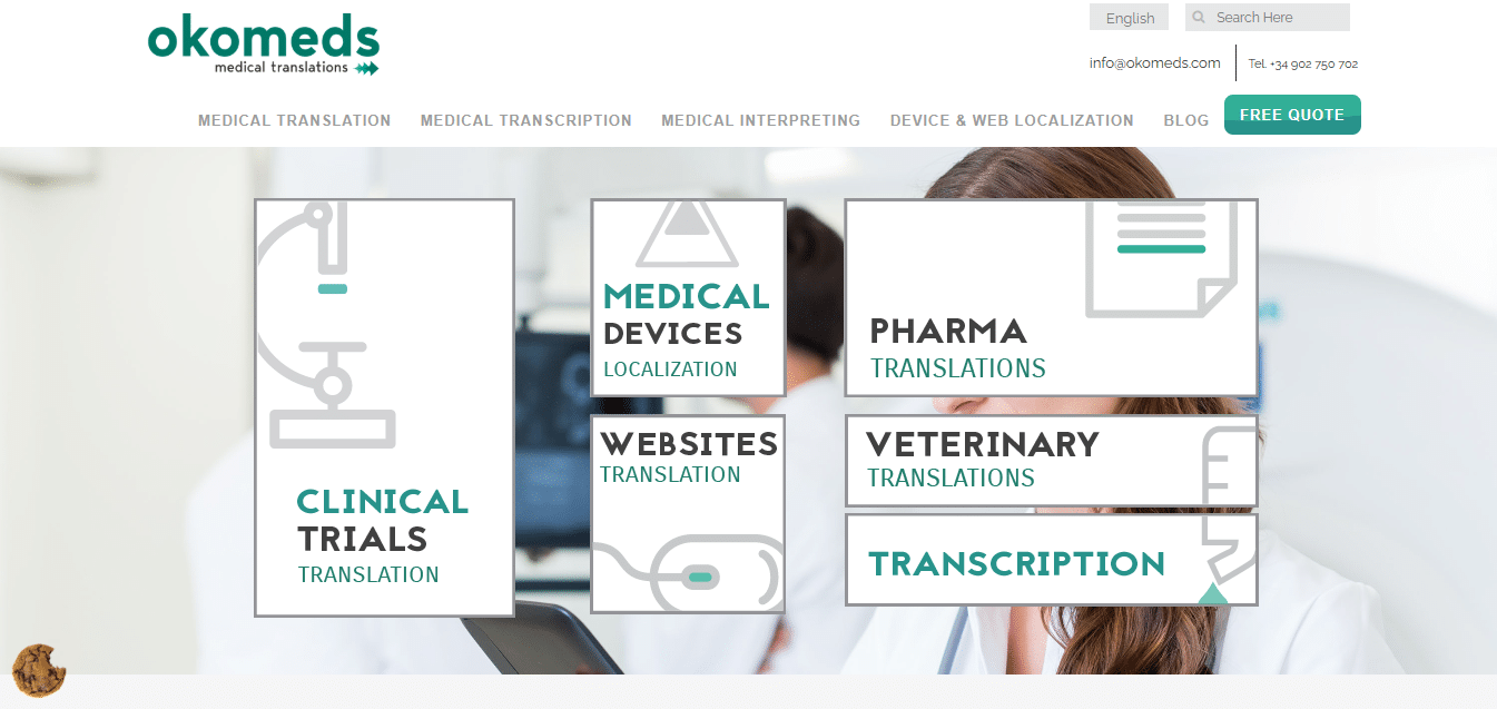 okomeds medical device translation services