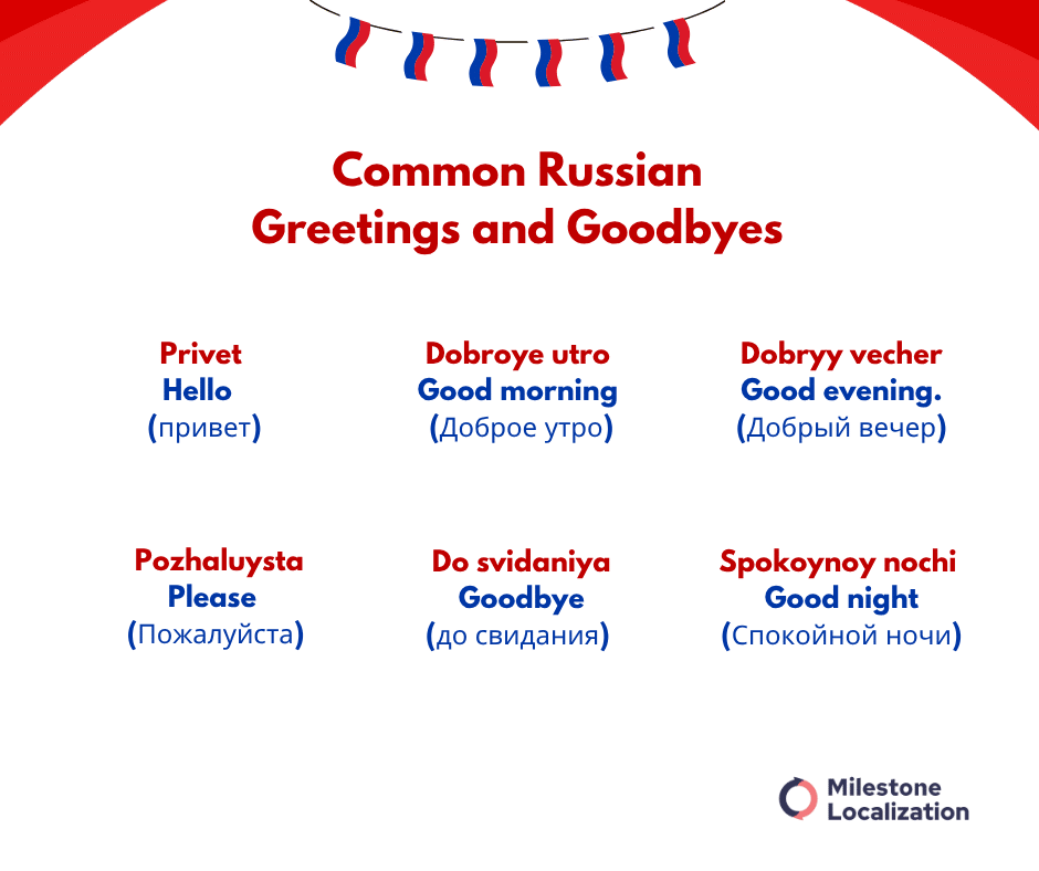 Common Russian Greetings and Goodbyes