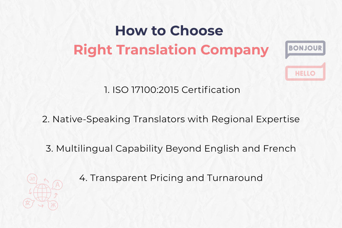 Chose the right translation Company