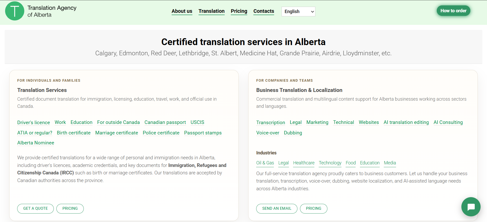 T Alberta Translation Top Translation Companies in Canada 