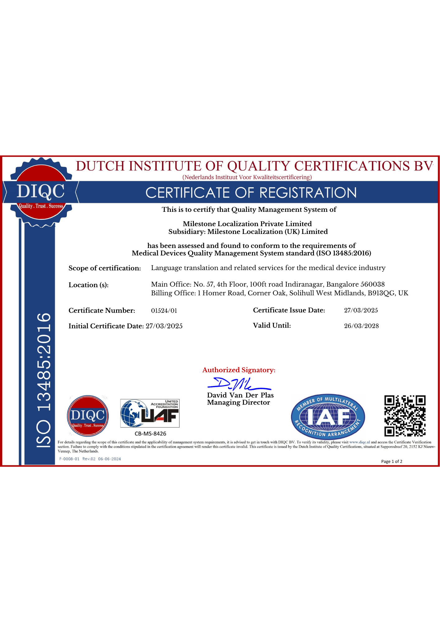 ISO 13484 (Updated)