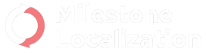 Milestone localization white logo