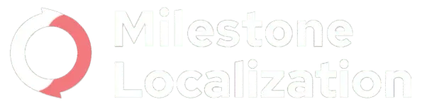 Milestone localization white logo