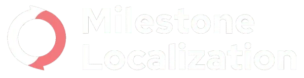 Milestone localization white logo