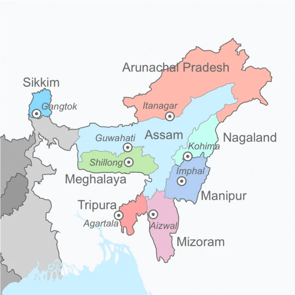 North east india