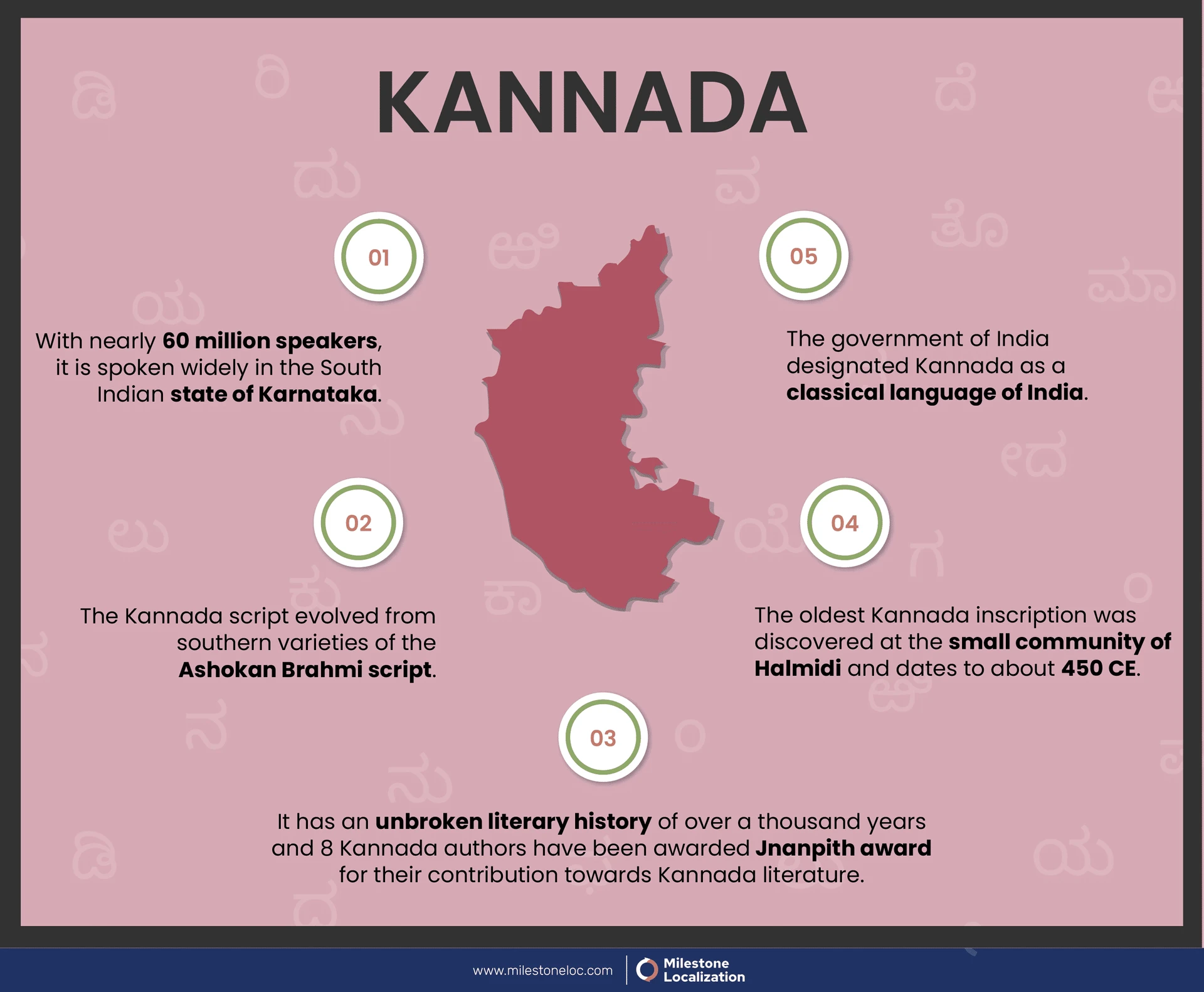 Kannada Language Infographic
