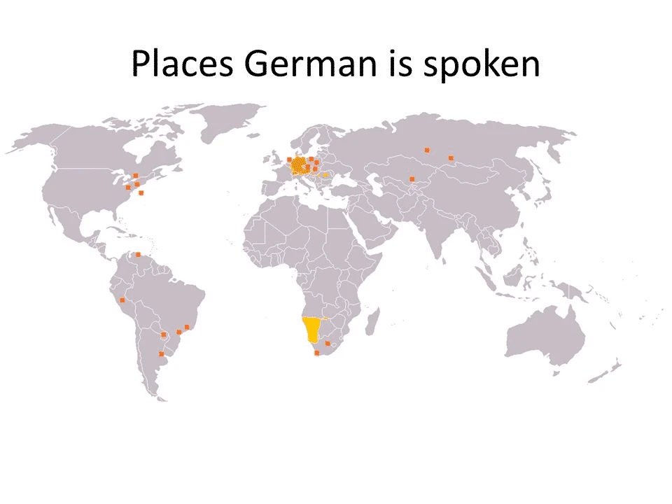 Places German is Spoken