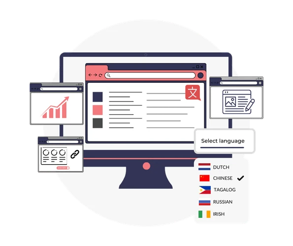 Localized website audit