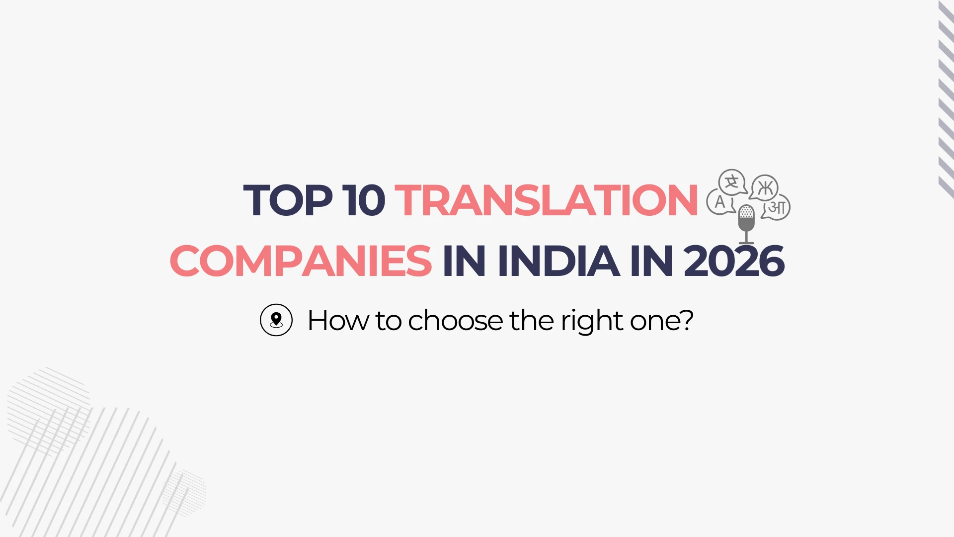 Translation Companies in India in 2026
