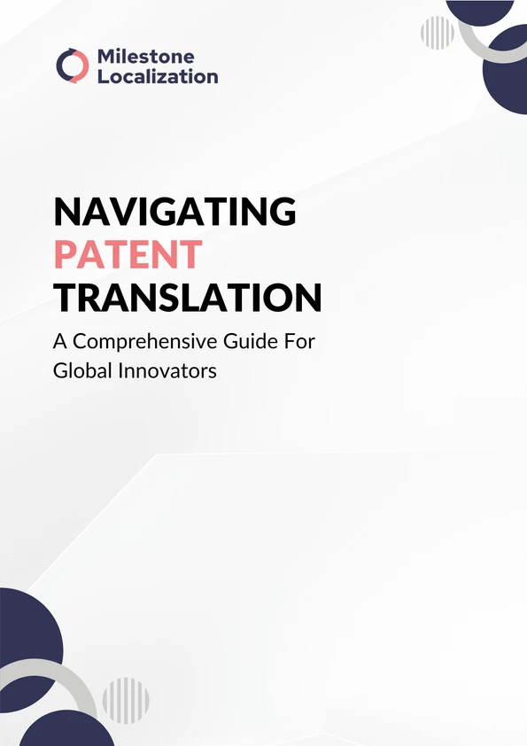 Patent Translation Guide (2) Global training localization
