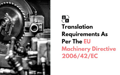EU Machinery Directive 2006/42/EC: Translation Requirements