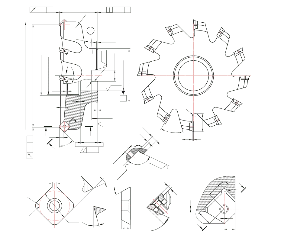 Manufacturing CAD drawing