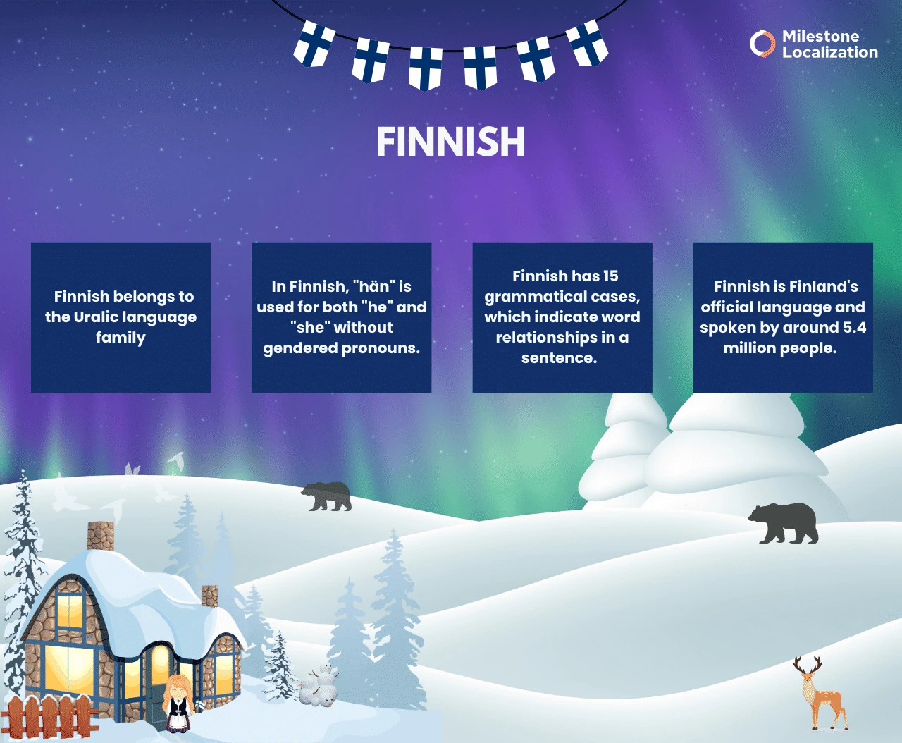 Finnish Language infographic