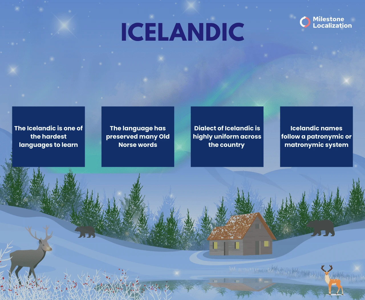 Icelandic Language infographic