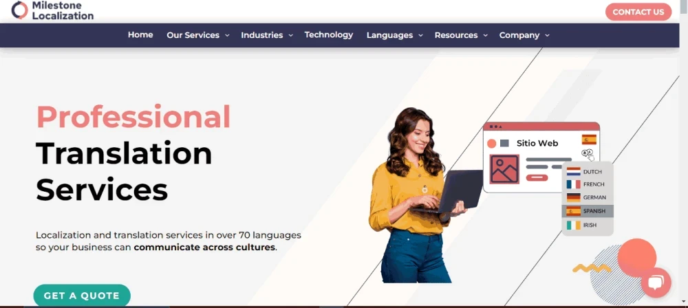 Milestone localization