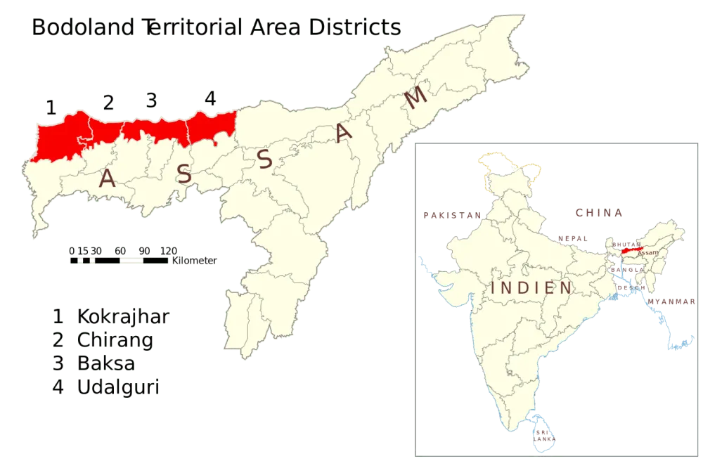 Bodoland within Assam