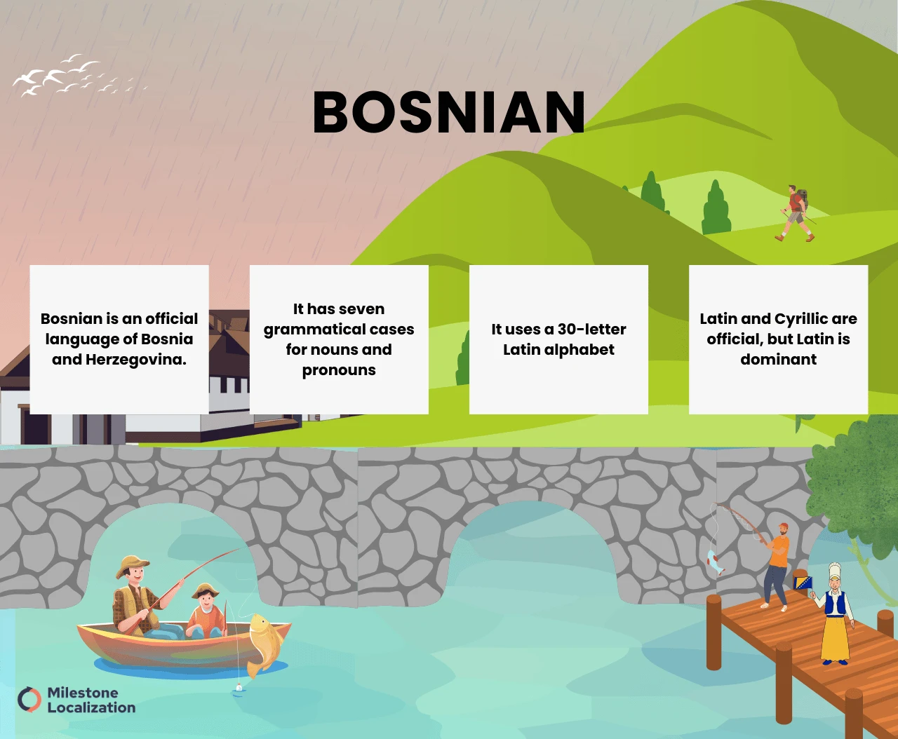 Bosnian Language infographic