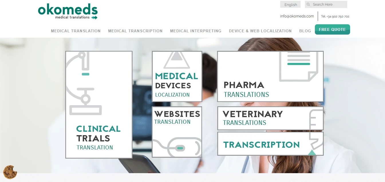 okomeds medical device translation services