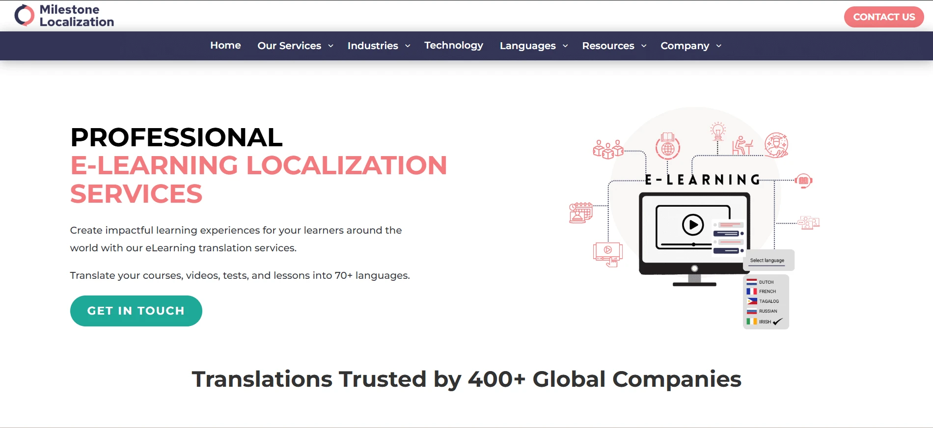 eLearning translation services