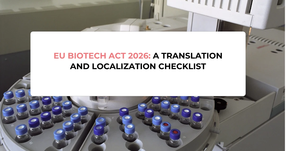 EU Biotech Act 2026 A Translation and Localization Checklist