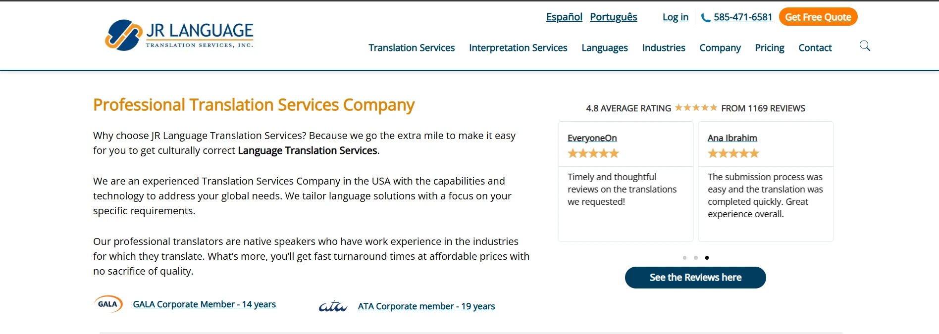 JR Language Top Translation Companies in Canada