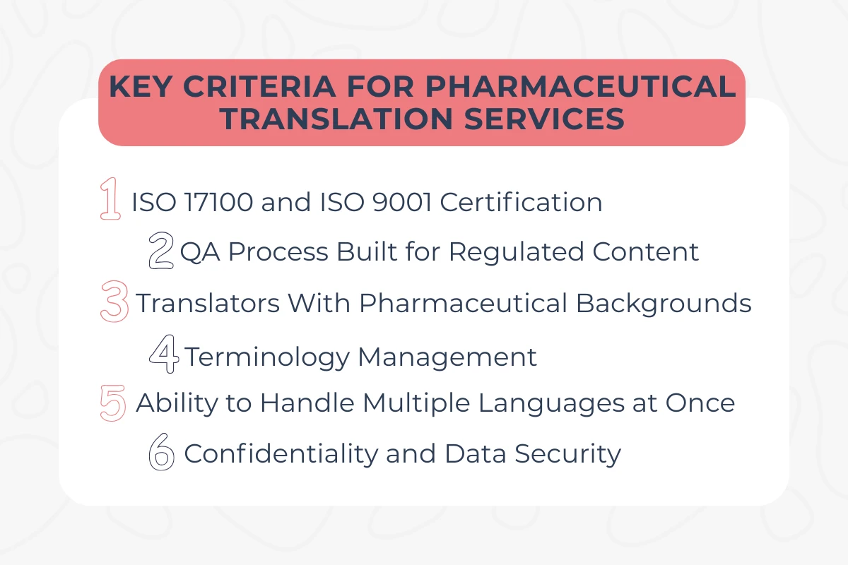Key Criteria for Pharmaceutical Translation Services