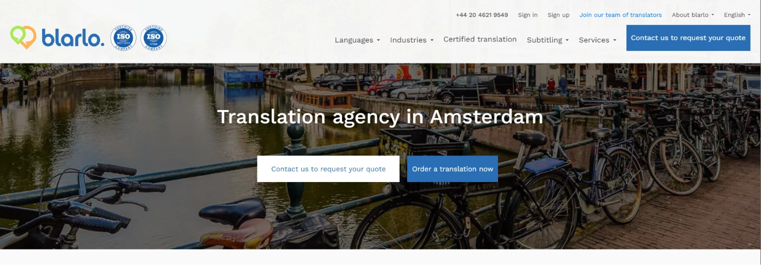 Blarlo translation companies in the Netherlands