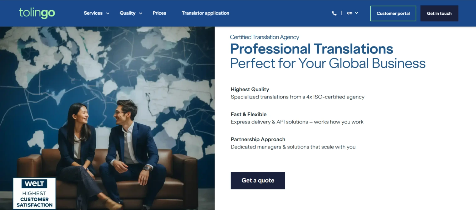 Tolingo translation companies in the Netherlands