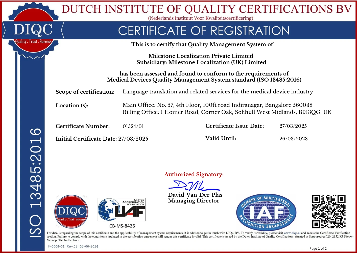 ISO 13484 (Updated)