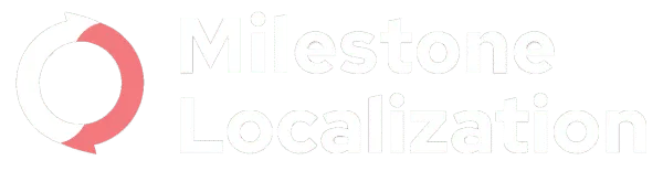 Milestone localization white logo